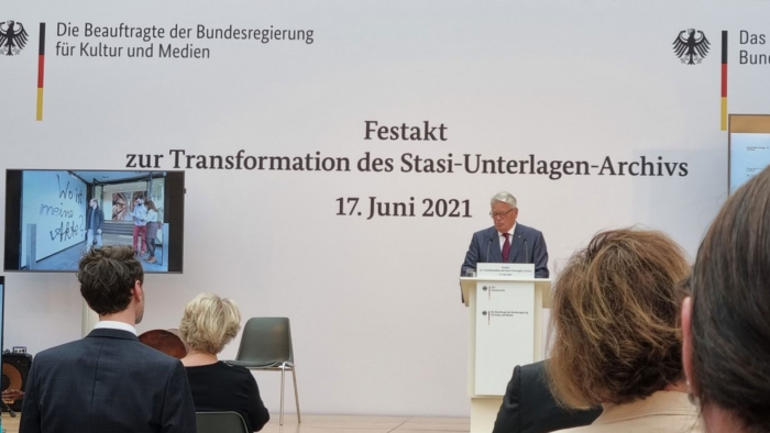 Festakt zur Transformation des Stasiunterlagen Archivs am 17. Juni 2021 in Berlin