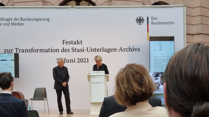 Festakt zur Transformation des Stasiunterlagen Archivs am 17. Juni 2021 in Berlin